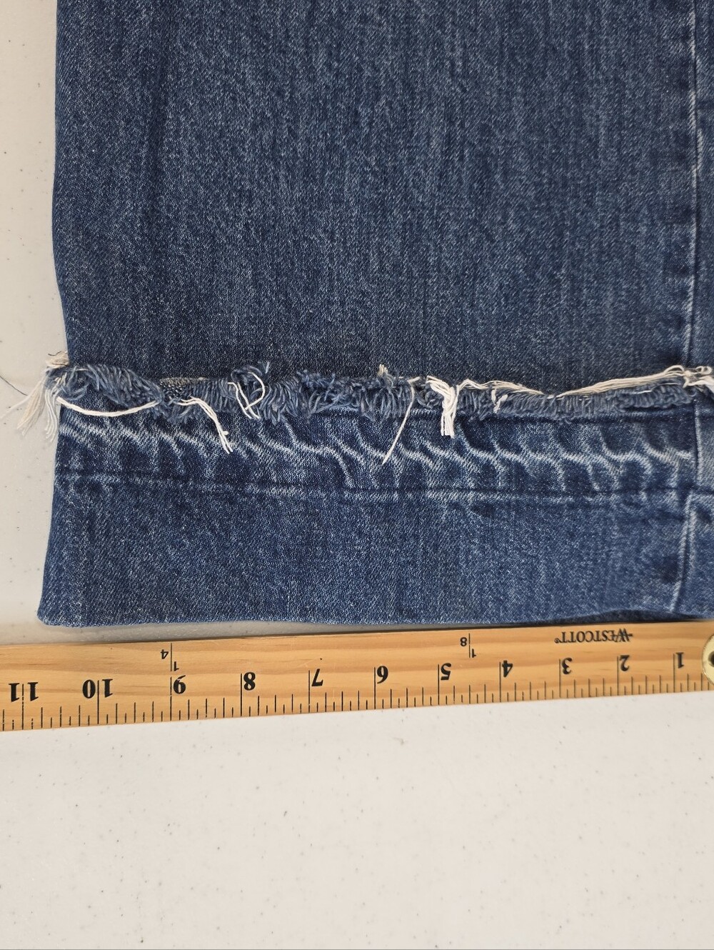 Damson Madder Sylvie Cuffed Jeans Organic Cotton Size 16 Monogrammed Pockets Y2K - Picture 8 of 16